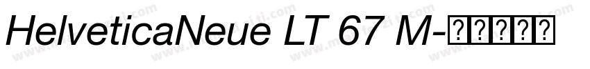 HelveticaNeue LT 67 M字体转换
